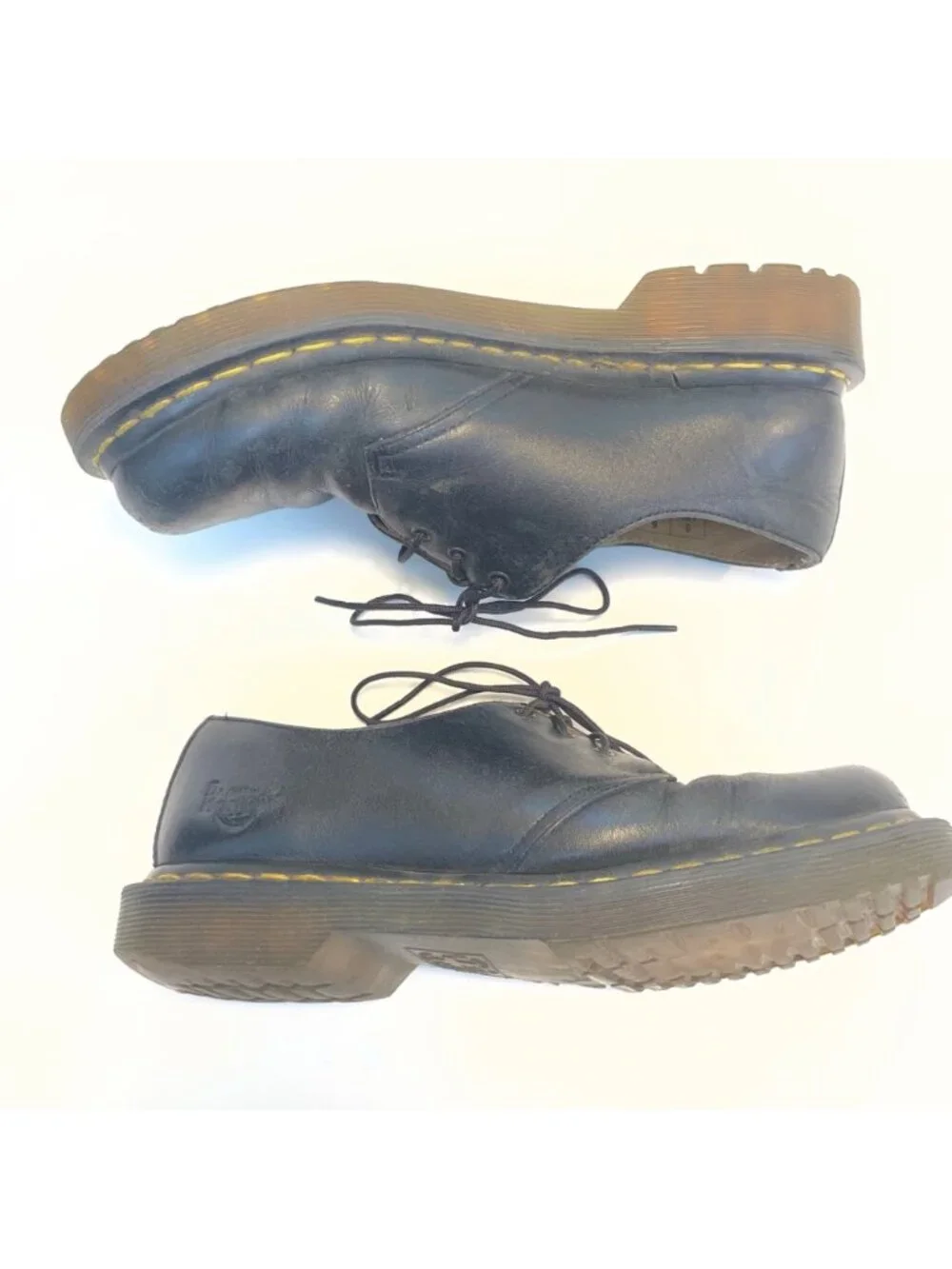VTG Dr. Marten's 1461 Black Leather Oxford Shoes, Size 6 Men